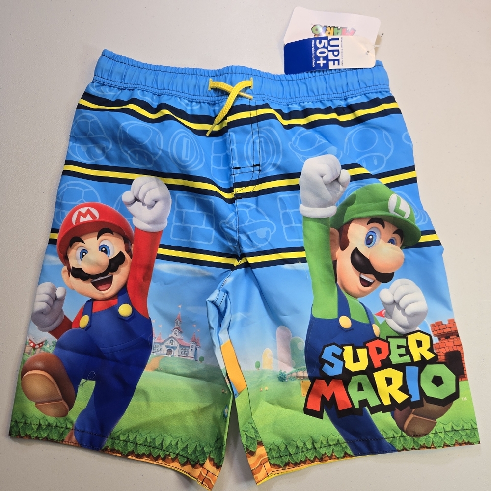 Nintendo Super Mario Blue and Red Shorts